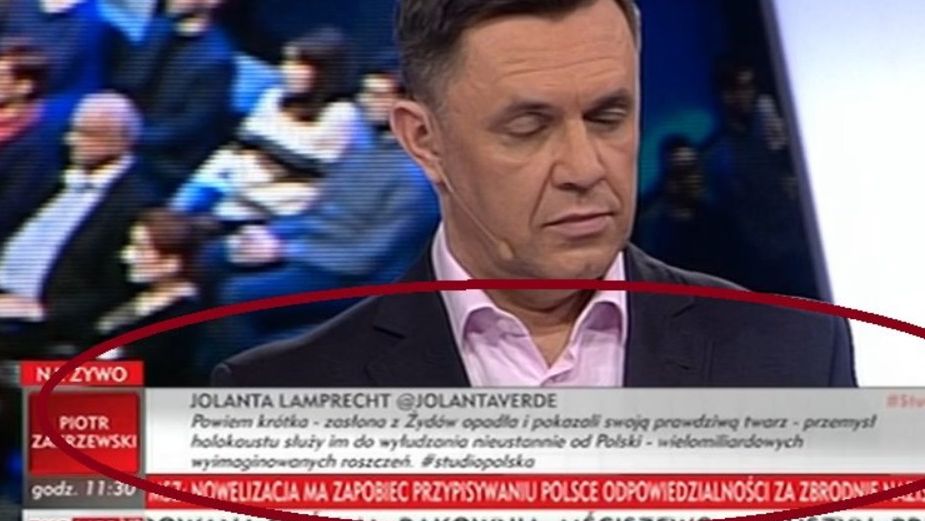 Doniesienia o burzy na Twitterze dotarły również do prowadzących "Studio Polska"