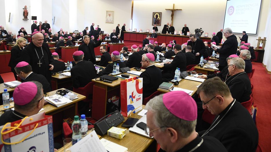 Biskupi podczas obrad w ramach 378. Zebrania Plenarnego Konferencji Episkopatu Polski. Marzec 2018 roku.