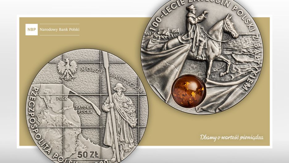 NBP wyemitowało monetę na 100-lecie zaślubin Polski z Bałtykiem