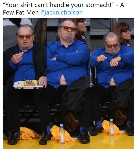 Tak źle nie wyglądał jeszcze nigdy. Jack Nicholson waży 160 kg