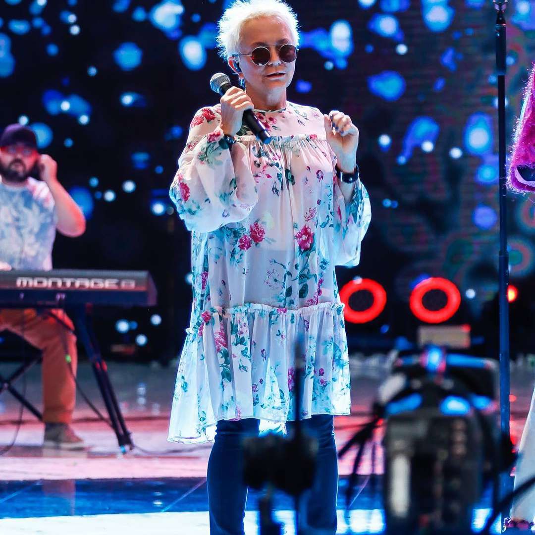 Małgorzata Ostrowska na próbie przed występem na Top of the Top Sopot Festival 2018