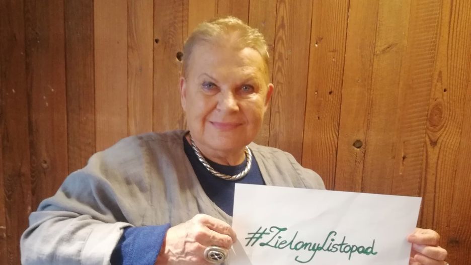 Elżbieta Dzikowska wzięła udział w akcji #ZielonyListopad