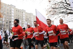 11 listopada. Rekordowy Bieg Niepodległości w Warszawie. Organizatorzy: tylu biegaczy jeszcze na trasie nie było