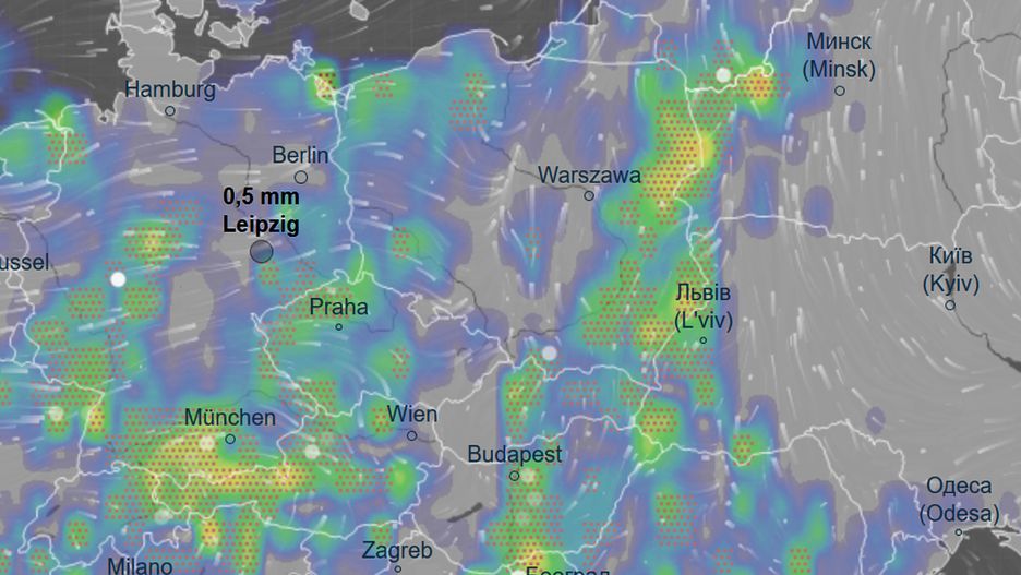 Opady deszczu będą występować w przeważającej części kraju. W niektórych miejscach spadnie grad