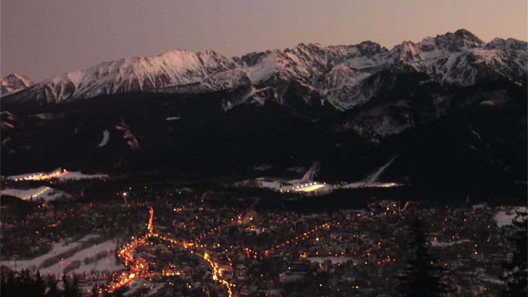 Zakopane. Widok na Tatry