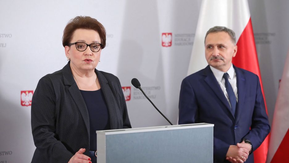Minister Anna Zalewska i wiceminister Maciej Kopeć