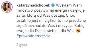 Kasia Cichopek wyznała, jak się czuje