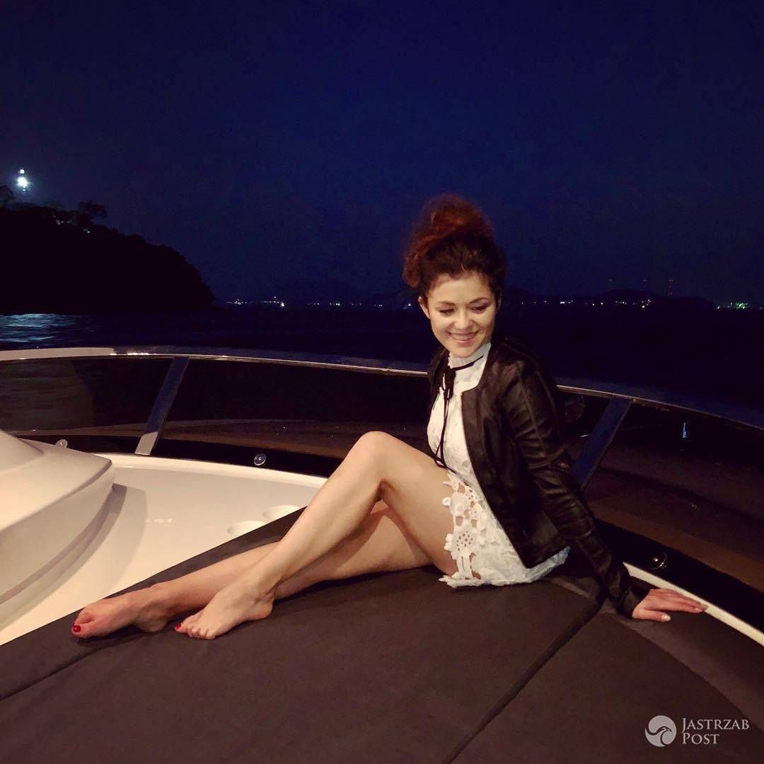 Katarzyna Cichopek kusi nogami w Hong Kongu