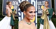 Złote Globy 2020: Jennifer Lopez przebrała się za zmysłową OZDOBĘ CHOINKOWĄ (FOTO)