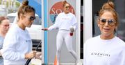 Śnieżnobiała Jennifer Lopez opuszcza siłownię w bluzie za prawie 5 TYSIĘCY ZŁOTYCH (ZDJĘCIA)
