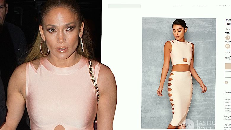 Jennifer Lopez w komplecie z sieciówki