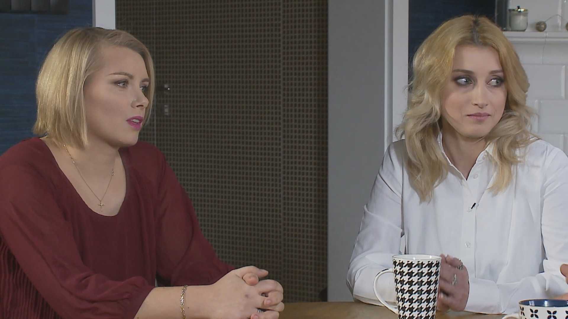 Justyna Żyła na planie programu "Pierzemy brudy do czysta"