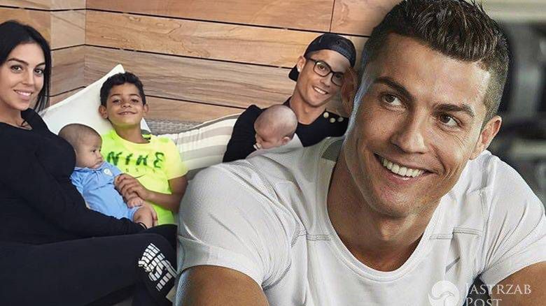 Cristiano Ronaldo z rodziną w basenie