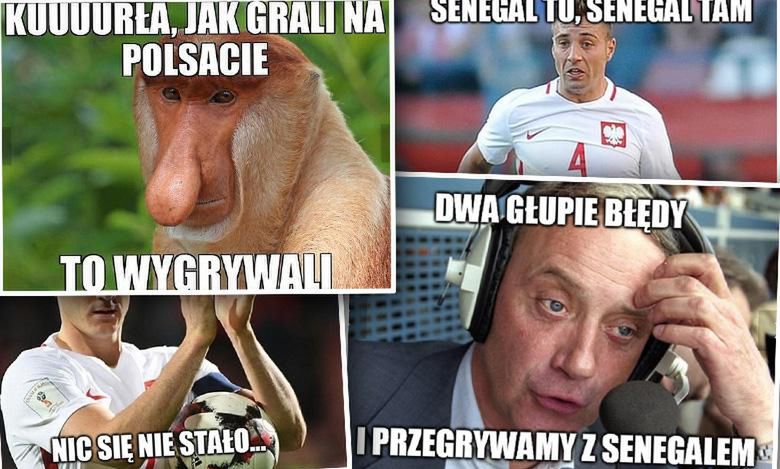 Mundial 2018: Internauci nie mają litości. Memy po porażce Polski z Senegalem są naprawdę brutalne!