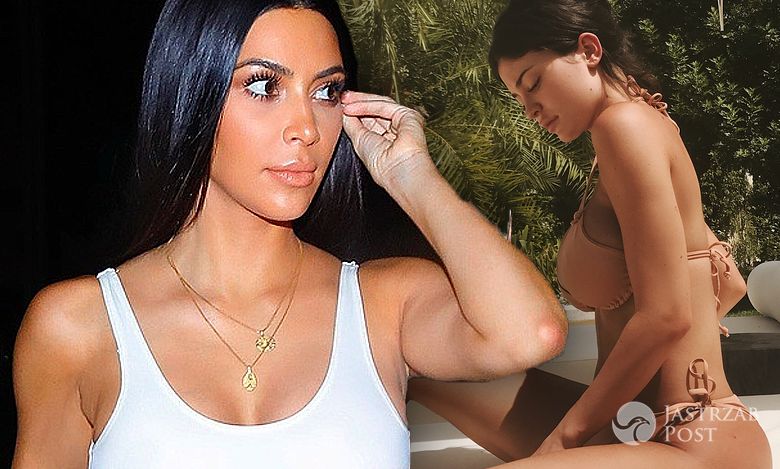 Kim Kardashian chce być jak 20-letnia Kylie Jenner! Pokazała identyczne GORĄCE zdjęcie w bikini!