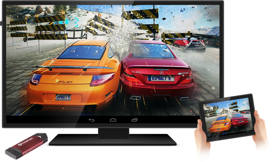 Adapter Prestigio PMD1 - Android na telewizorze