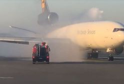 Awaryjne lądowanie samolotów na Okęciu. Zapalił się silnik