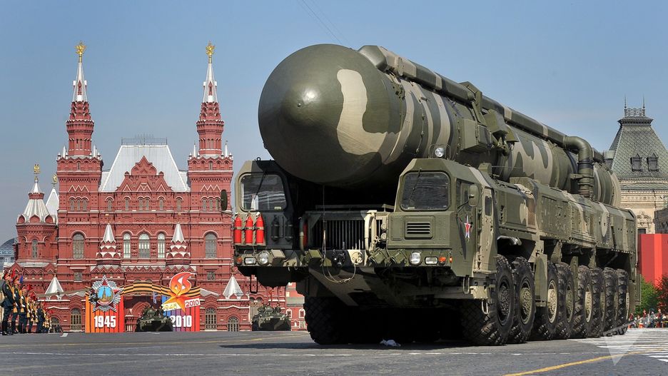 Topol-M w czasie parady w Moskwie