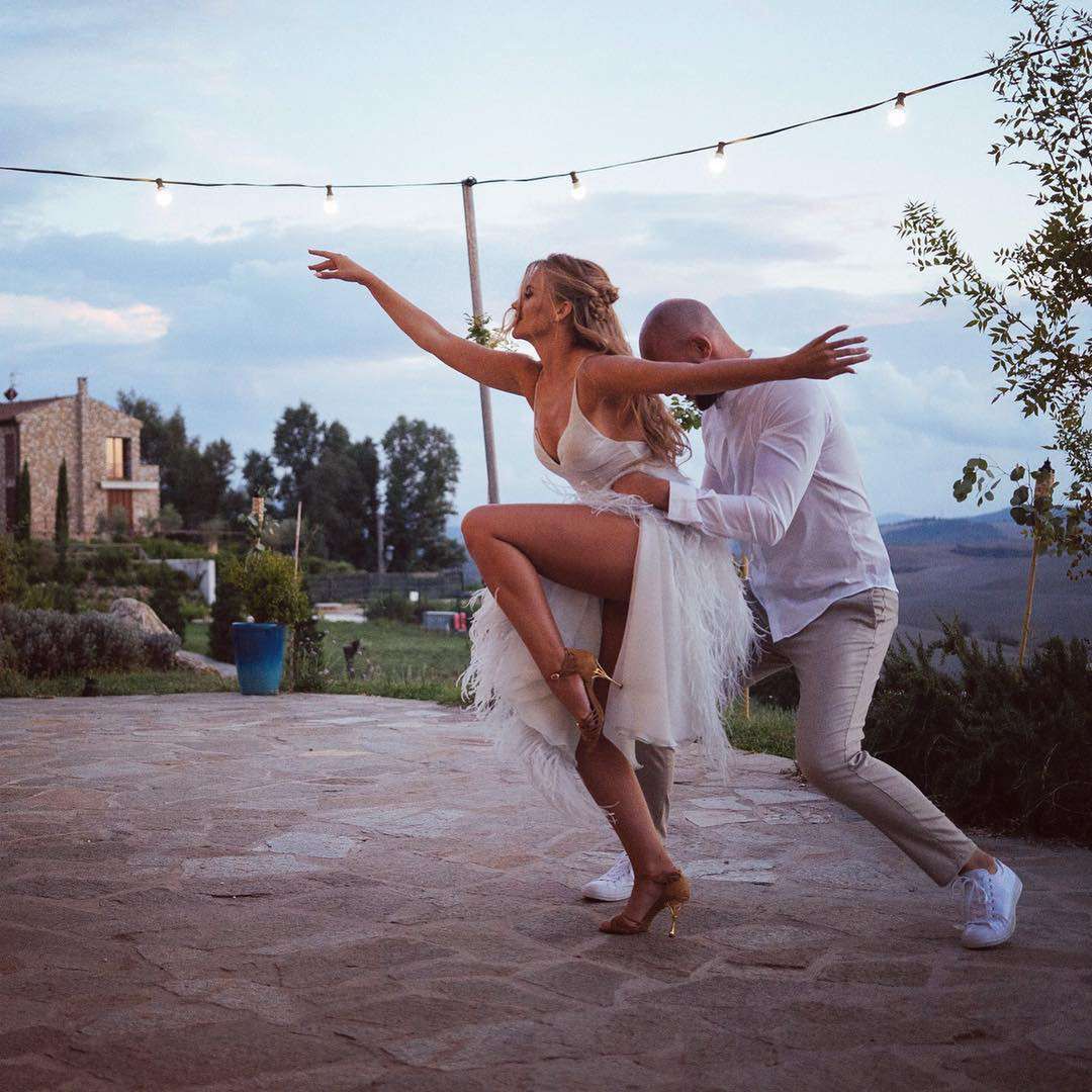 Agnieszka Kaczorowska i Maciej Pela pierwszy taniec