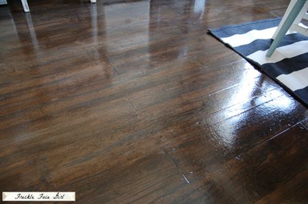 Paper Faux Wood Plank Floor