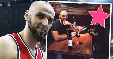 Marcin Gortat na romantycznej kolacji z piękną polską gwiazdą. Nie, to nie Doda...