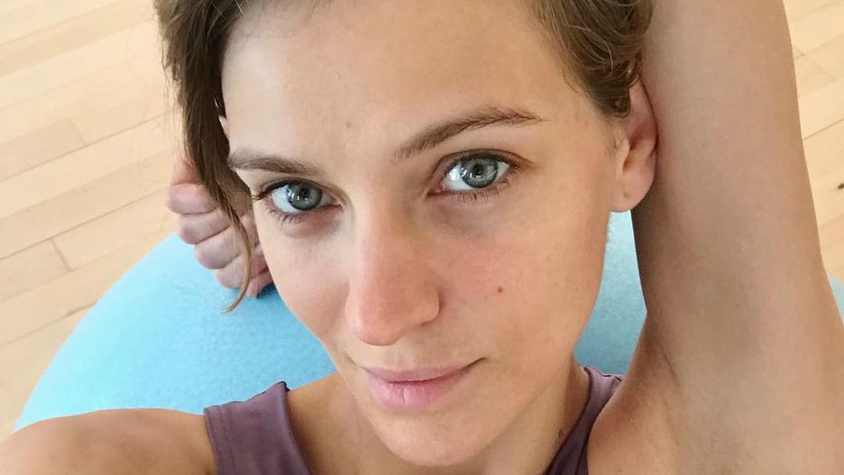 Renata na porannej jodze.