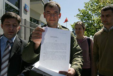 Warszawscy studenci protestują przeciw łamaniu praw Polaków na Białorusi