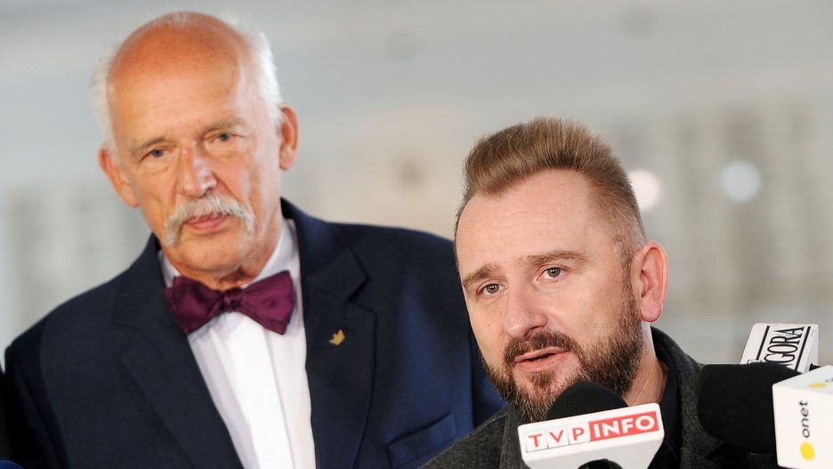 Janusz Korwin-Mikke i Piotr Liroy-Marzec.