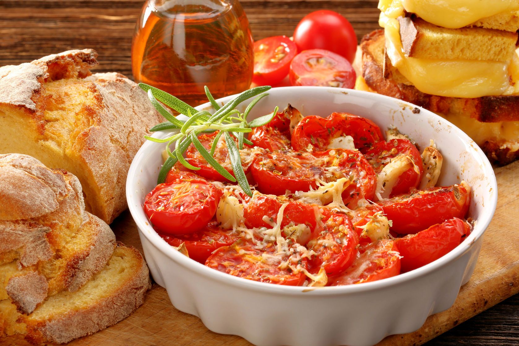 Zapiekane pomidory z parmezanem