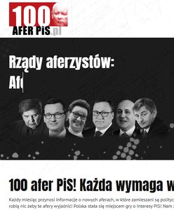 Wybory parlamentarne 2019. Nowa akcja Koalicji Obywatelskiej: "100 afer PiS"