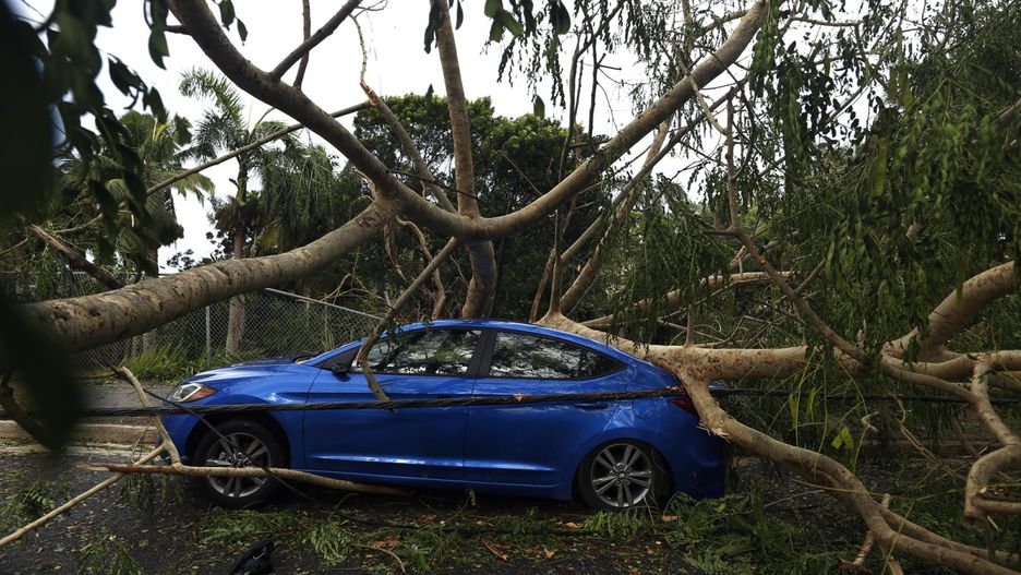 Po przejściu huraganu Irma w San Juan w Portoryko 