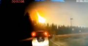 Chiny. Kula ognia rozświetliła niebo [WIDEO]