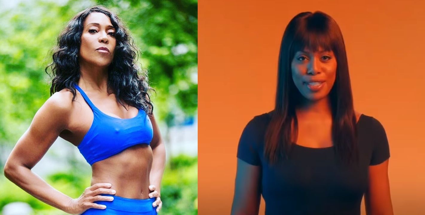 Po lewej Kacy Duke - po prawej aktorka Laverne Cox