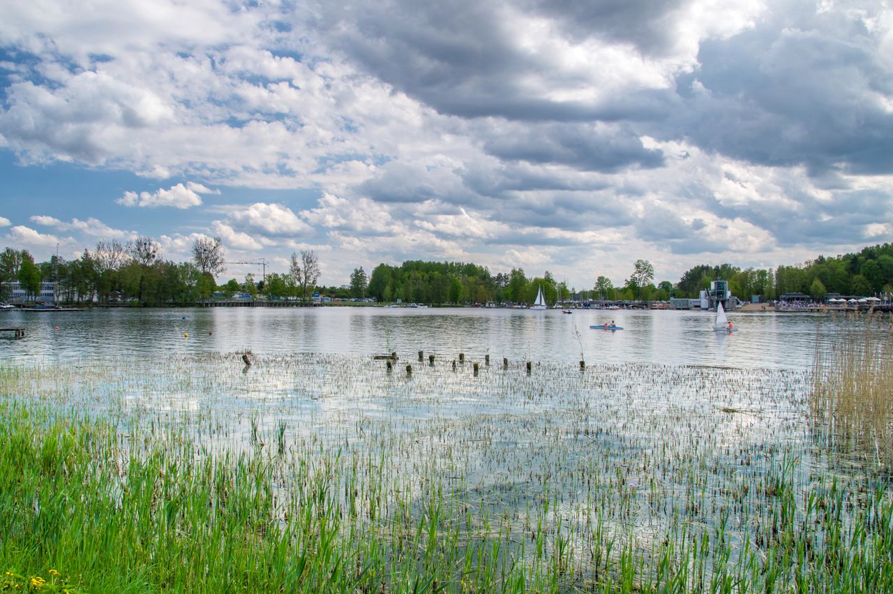 Olsztyn - ścieki w jeziorze Tyrsko. Pochodzą z pobliskiego hotelu?