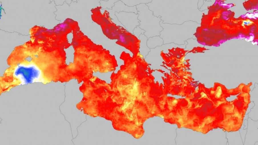 Morze Śródziemne rekordowo ciepłe we wrześniu
