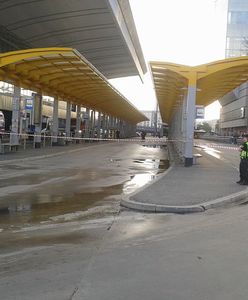 Warszawa. Ewakuacja Dworca Centralnego