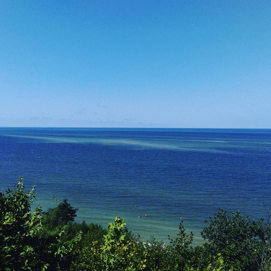 Krajobraz z klifu w Jastrzębiej Górze 