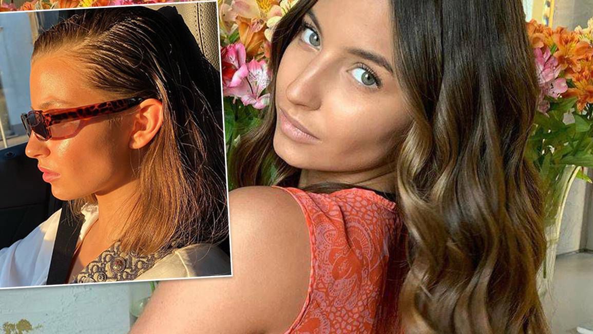 Julia Wieniawa z torebką Diora