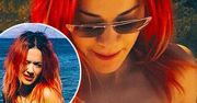 Rita Ora wyskoczyła z ciuszków i błysnęła seksownym ciałem! Ma szałową fryzurę i boskie bikini pod kolor drinka!