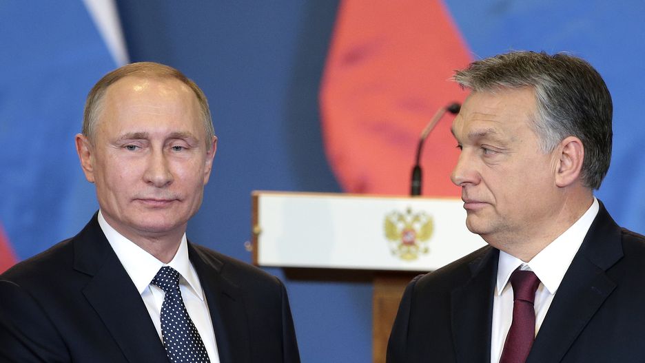 Prezydent Rosji Władimir Putin i premier Węgier Victor Orban.