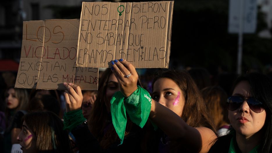 8 marca kobiety protestowały w Buenos Aires - m.in. po tym, jak zmuszono 11-latkę do porodu