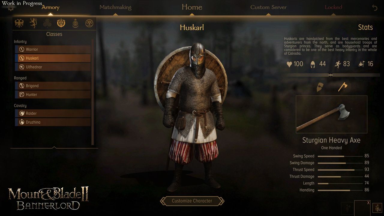 Mount & Blade II: Bannerlord i system klas w multi