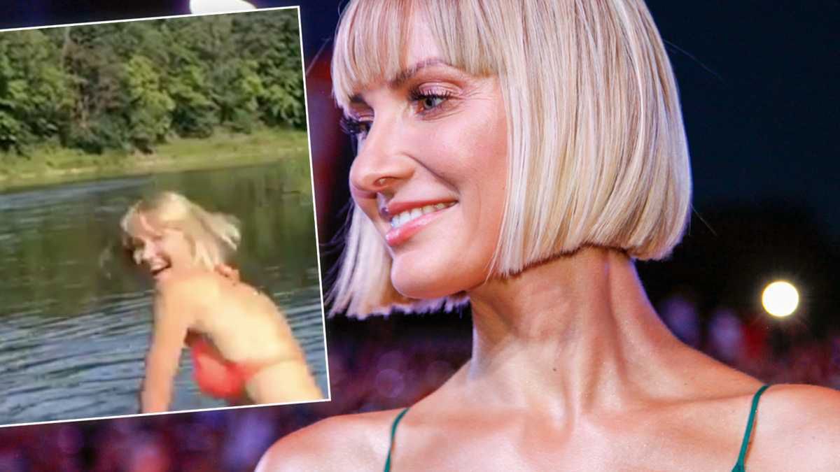 Joanna Moro w bikini pokazała ciążowe krągłości w pełnej okazałości! Już nie ukrywa brzuszka! "Korzystam z uroków ciąży" [WIDEO]