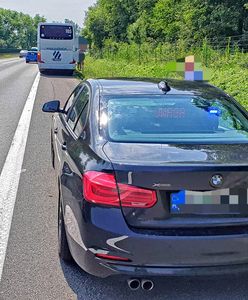 Korek na A4 pod Krakowem. Sznur aut na wysokości Tyńca