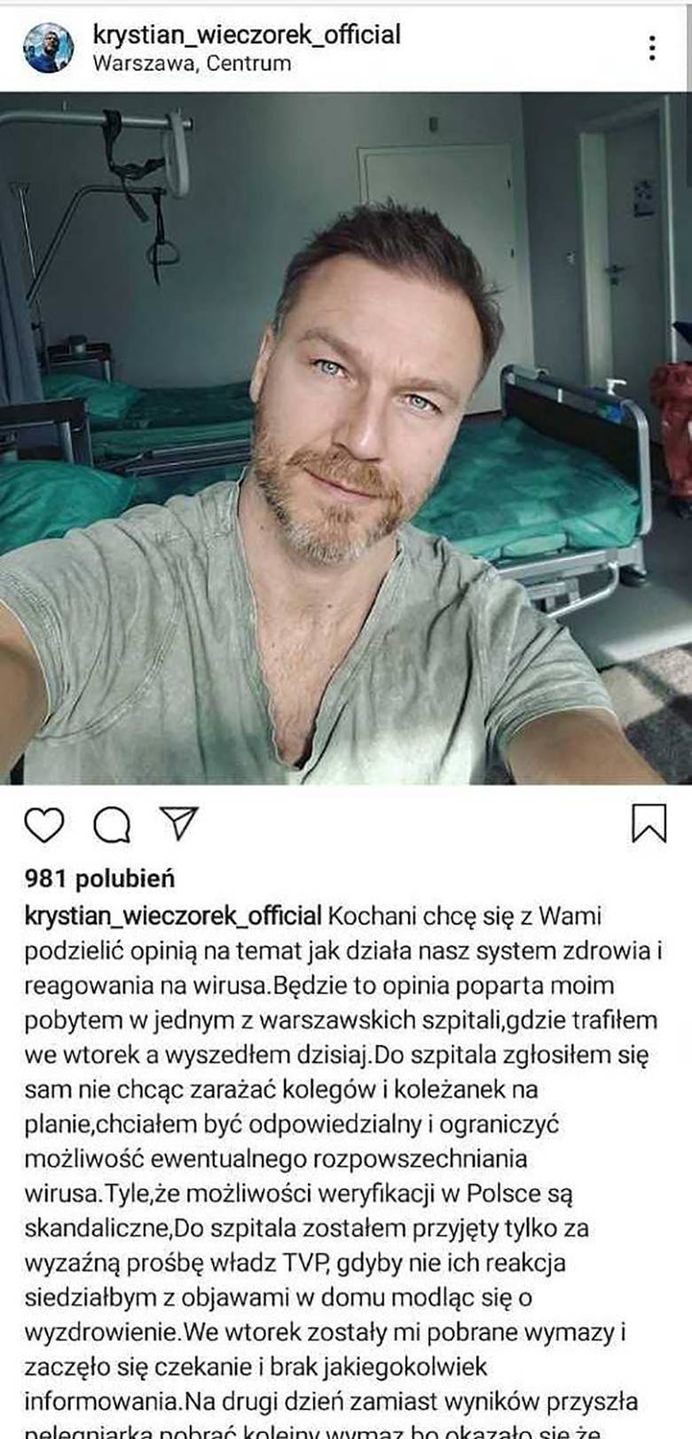 Krystian Wieczorek o służbie zdrowia