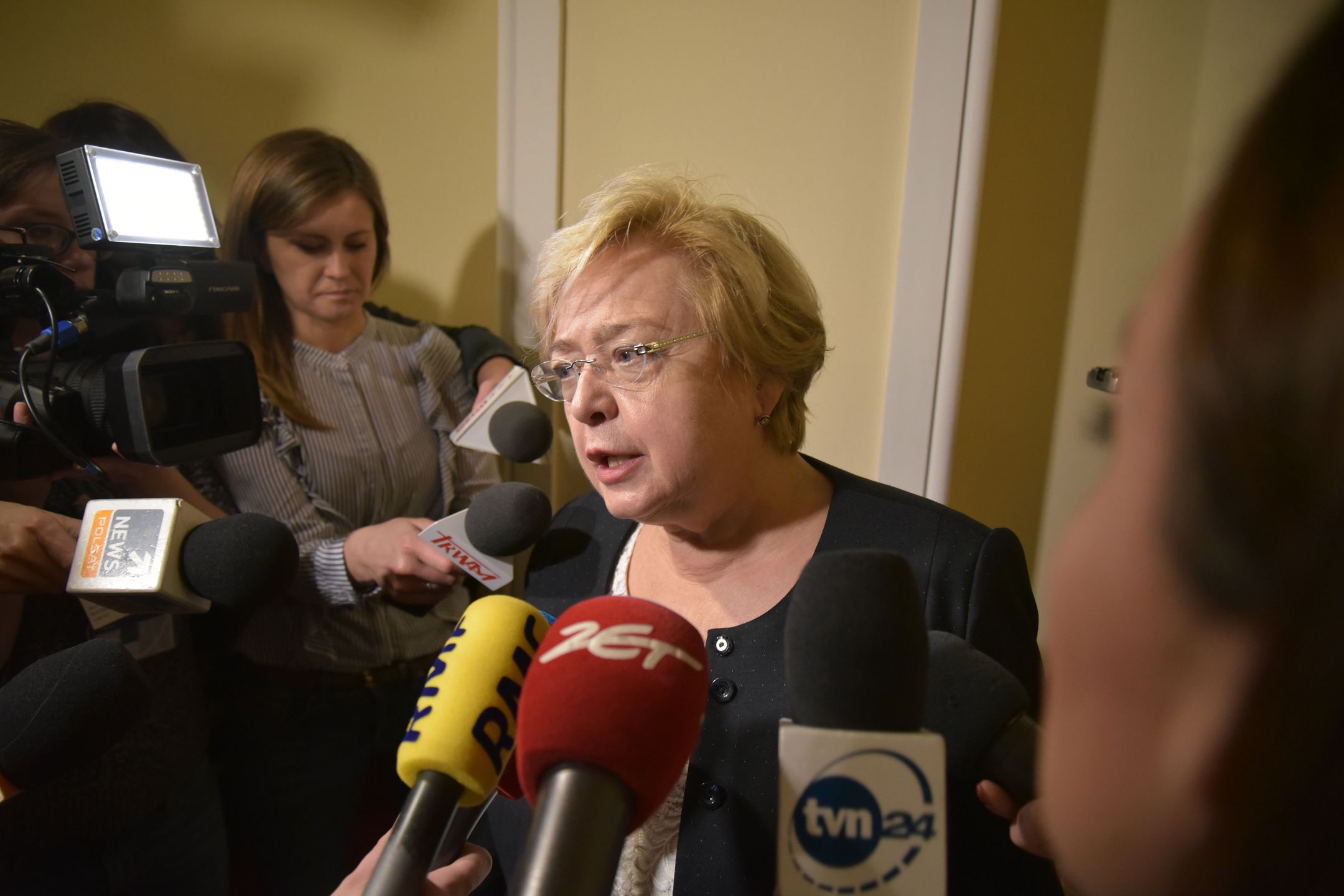 Małgorzata Gersdorf spotkała się z dziennikarzami przed wejściem do sądu