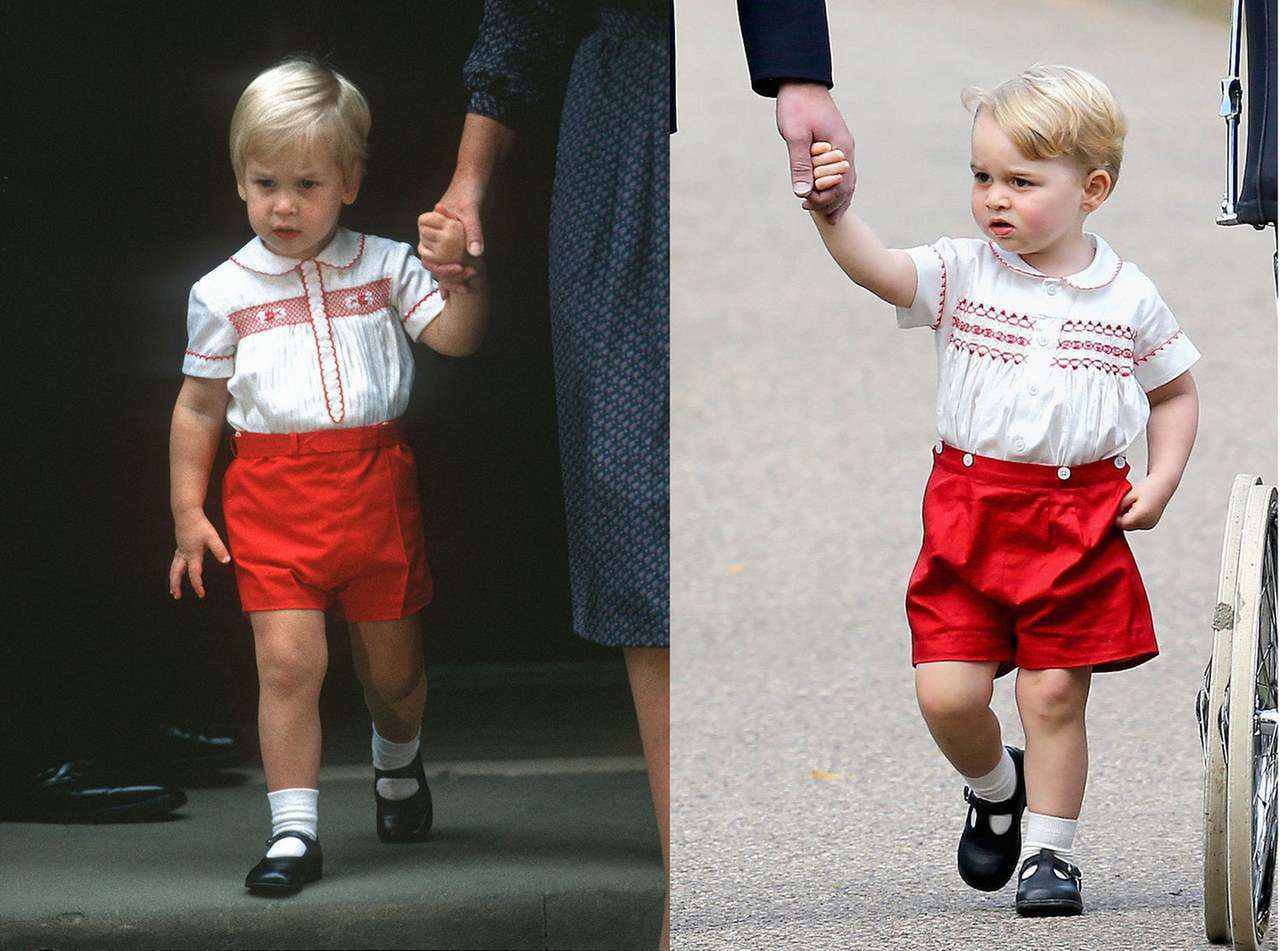 Książę William i książę George tak samo ubrani