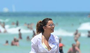 Seksowna Eva Longoria na plaży. Widać, że ma 42 lata?