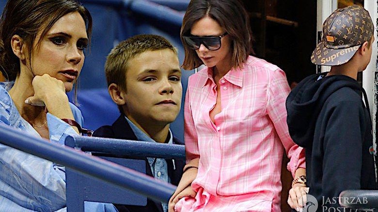 Victoria Beckham i Romeo Beckham w Nowym Jorku