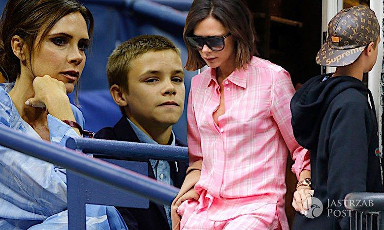 Victoria Beckham i Romeo Beckham w Nowym Jorku